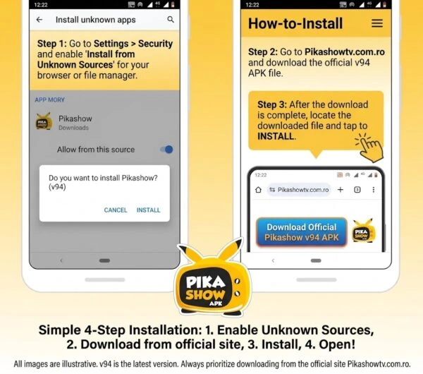 Pikashow Download and Installation